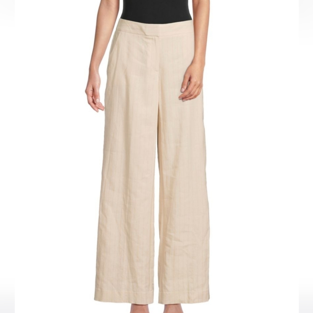 NWT DKNY | $109 Striped Linen Blend Pants